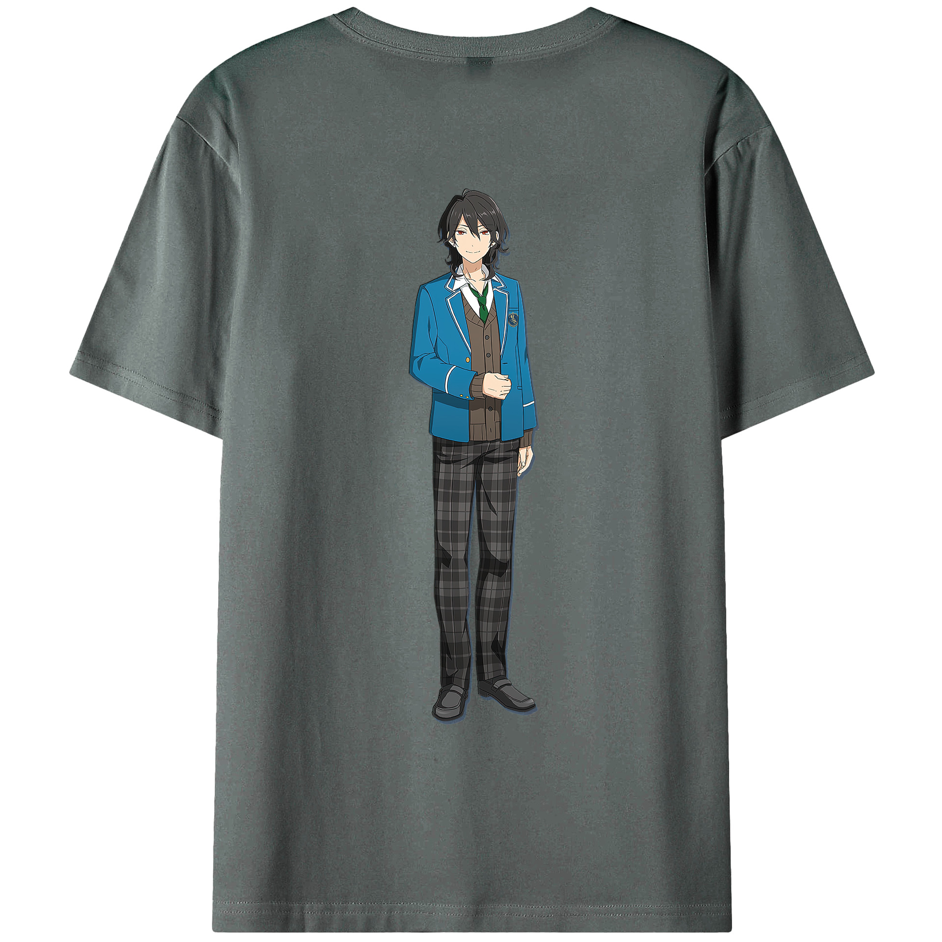 （画像用） あんさんぶるスターズ! Ensemble Stars 綿100％ メンズ半袖Tシャツ（バックプリント） 通気性